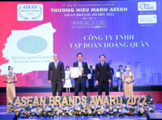 TẬP ĐOÀN HOÀNG QUÂN VINH DỰ ĐÓN NHẬN “TOP 10 THƯƠNG MẠNH ASEAN 2022”